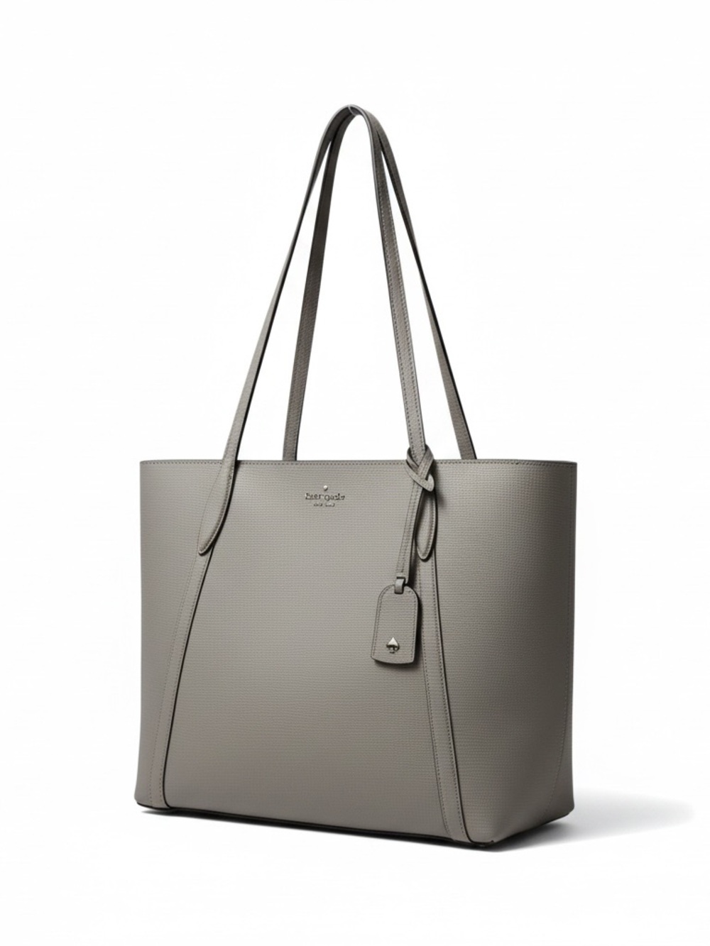Kate Spade Cara Large Leather Tote Warm Taupe Work Bag EUC - MSRP $329 - Picture 2 of 11